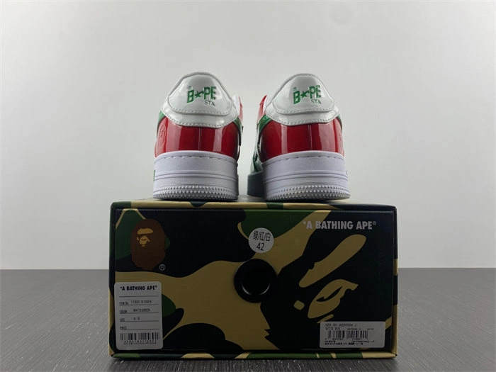 QuickDry A Bathing Ape Bape Sta Low Green White Red 5327