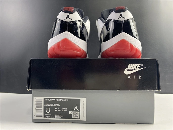 Unique Jordan 11 Retro Low Concord Bred AV2187- 4114
