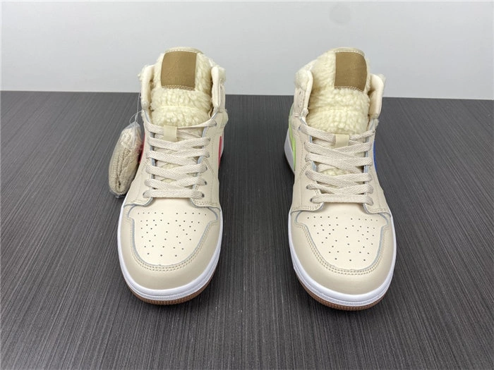 SunProtective Jordan1 Mid Fleece Pearl White DO2207- 3701