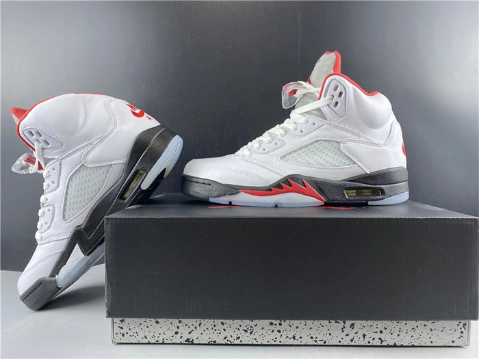 Jordan5 Fire Red Silver Tongue DA1911- SoftTouch 4023