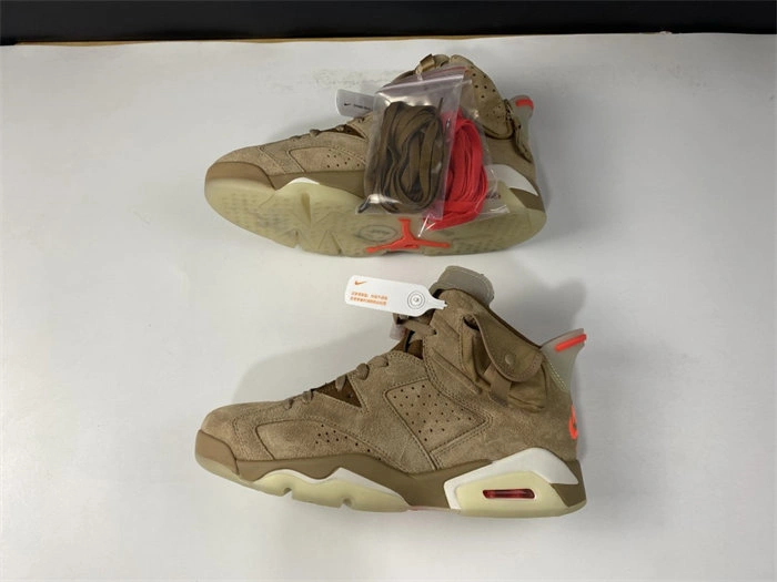 Casual Jordan6 Travis Scott British Khaki DH0690- 4041