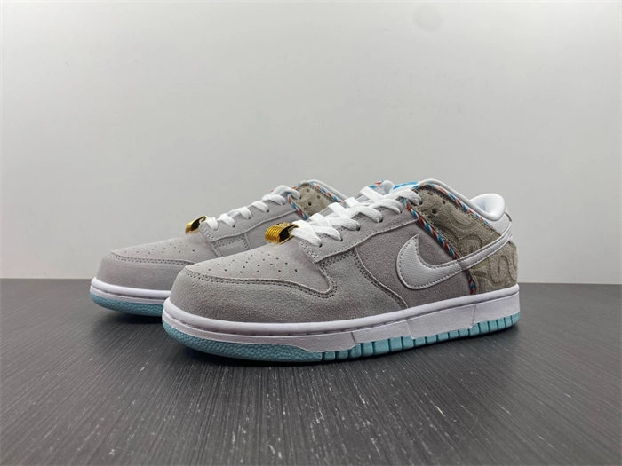 Functional Nike Dunk Low SE Barber Shop Grey DH7614- 4751